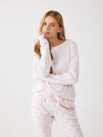 פיג'מה ארוכה בעיצוב הדפס מנומר לנשים | בוניטה דה מאס