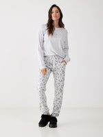 פיג'מה ארוכה בעיצוב הדפס מנומר לנשים | בוניטה דה מאס