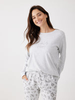 פיג'מה ארוכה בעיצוב הדפס מנומר לנשים | בוניטה דה מאס