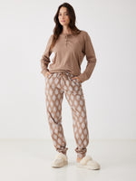 פיג'מה בעיצוב שרוכים והדפס | בוניטה דה מאס