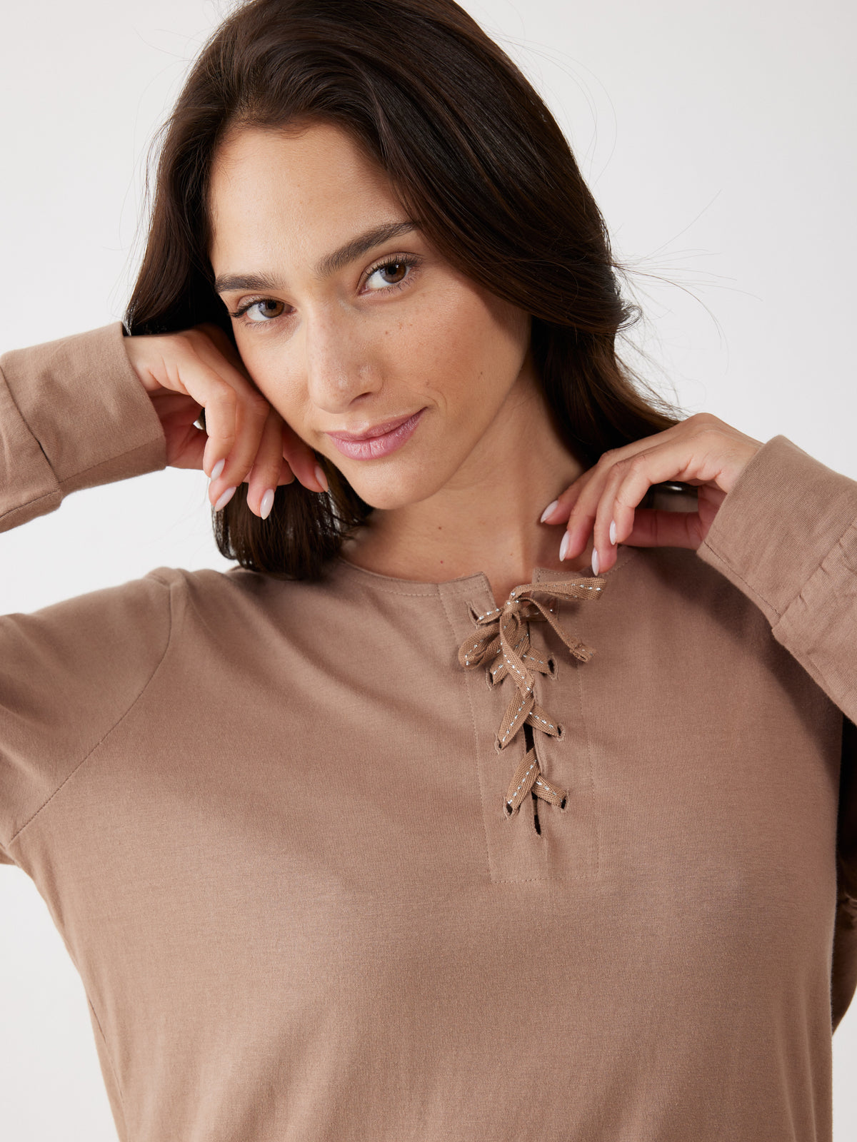 פיג'מה בעיצוב שרוכים והדפס | בוניטה דה מאס