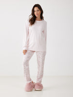 פיג'מה ארוכה בעיצוב מעוטר לנשים | בוניטה דה מאס