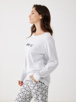 פיג'מה ארוכה לבבות לנשים | בוניטה דה מאס