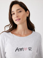 פיג'מה ארוכה לבבות לנשים | בוניטה דה מאס