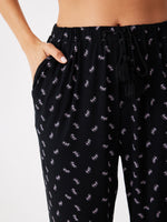 פיג'מה מכופתרת ארוכה בעיצוב עדין | טהבד