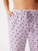 פיג'מה מכופתרת ארוכה בעיצוב עדין | טהבד