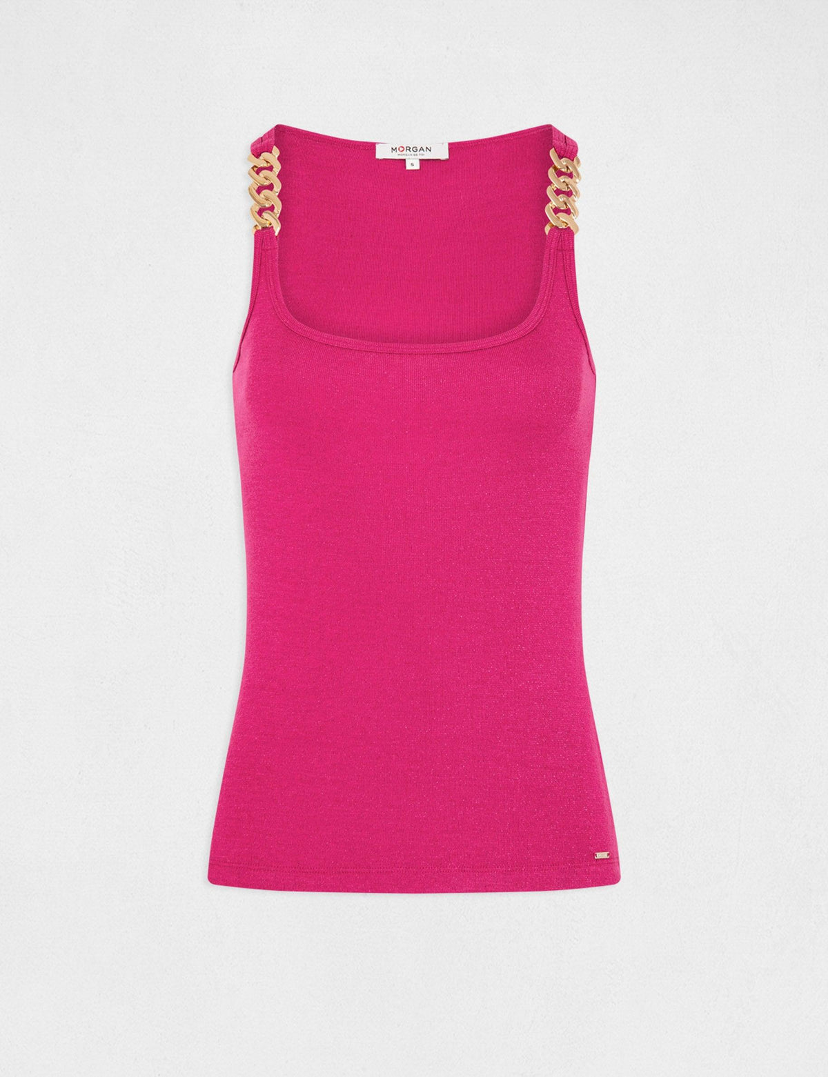 גופייה עם רצועות אבזם בצבע ורוד - MASHBIR//365