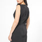 שמלה ללא שרוולים עם קפלים בצבע שחור - 5