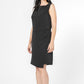 שמלה ללא שרוולים עם קפלים בצבע שחור - 4