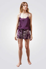 מכנסיים קצרים SAB בצבע סגול