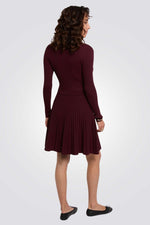 שמלת סריג לנשים עם שרוולים ארוכים | מורגן 