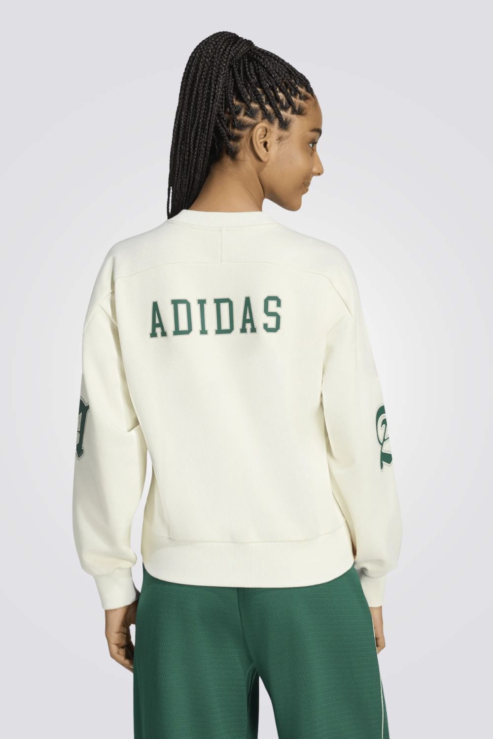 סווטשרט Adidas בצבע שמנת לנשים | אדידס