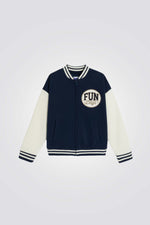 ג'קט לילדים בסגנון טדי בצבע נייבי | אוקיידי