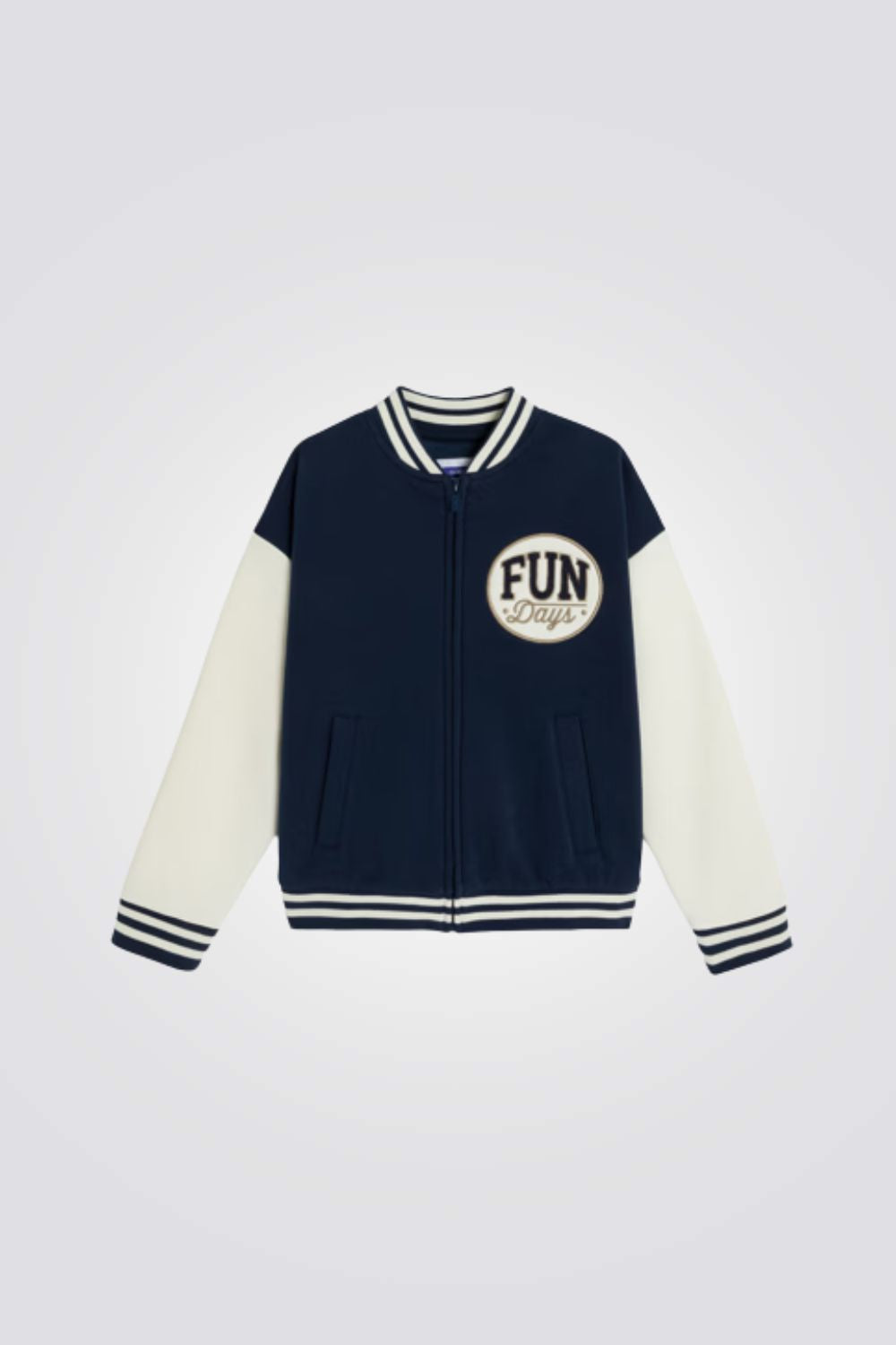 ג'קט לילדים בסגנון טדי בצבע נייבי | אוקיידי