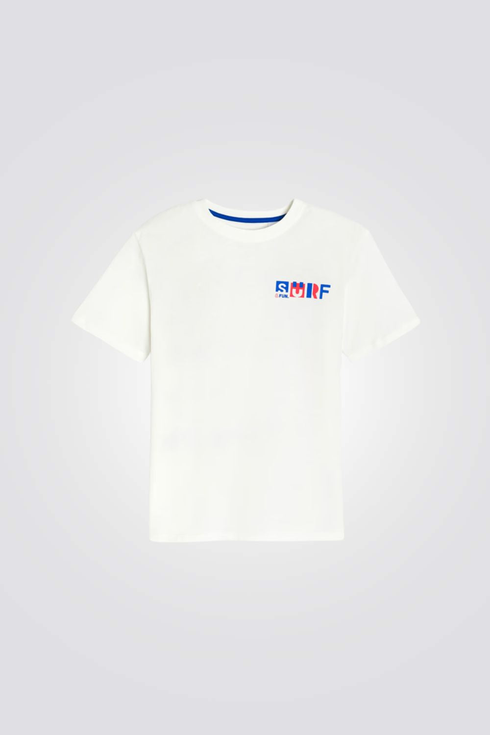 טישירט לילדים בצבע לבן עם הדפס