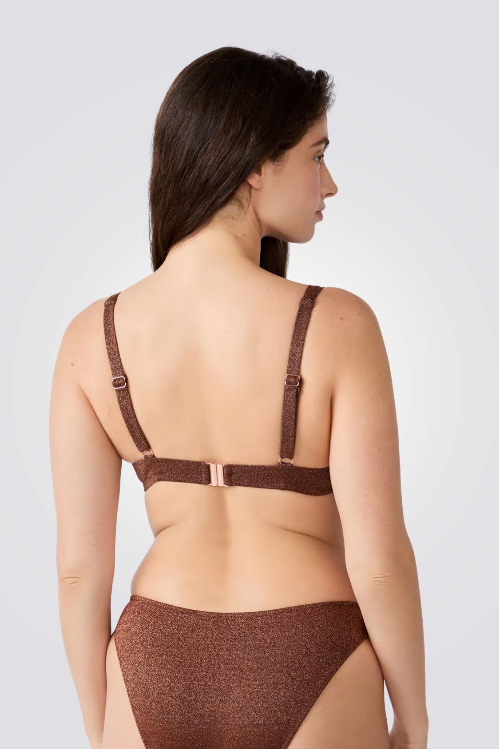 חזיית ביקיני משולשים מנצנצת HELIO לנשים