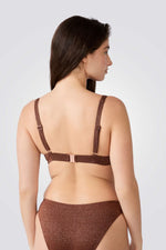 חזיית ביקיני משולשים מנצנצת HELIO לנשים