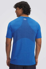 טישירט קצרה לגברים בצבע כחול