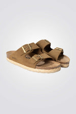 כפכפי זמש לנשים ATLAS בצבע קאמל 