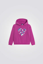 סווטשירט לילדות בצבע סגול  | אוקאיידי