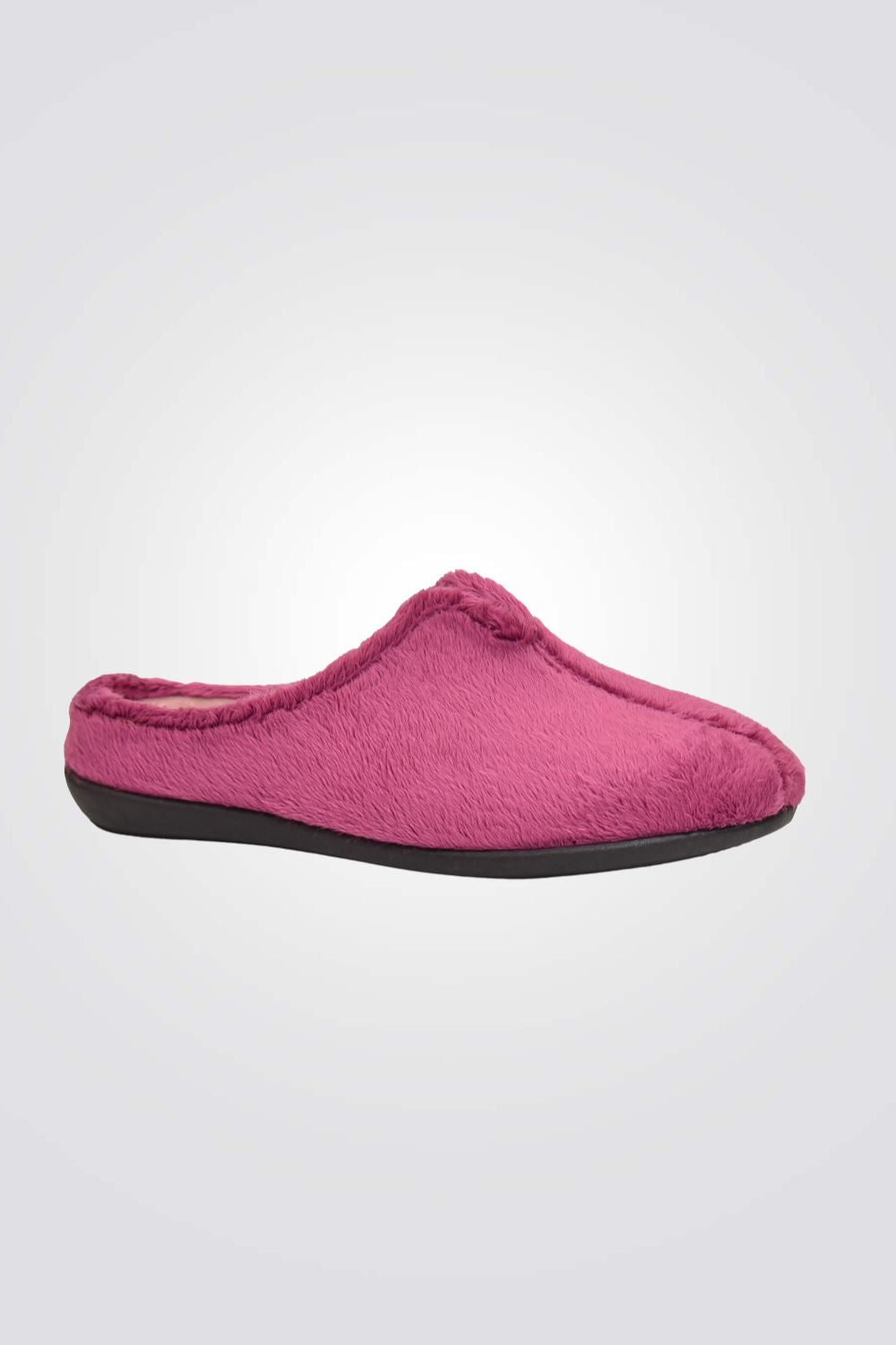 נעלי בית דמוי פרווה לנשים בצבע פוקסיה