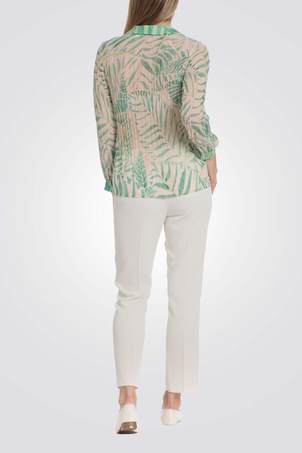 מכנסיים ארוכים בצבע שמנת