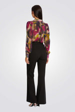 מכנסיים מחויטים פדלפון בצבע שחור