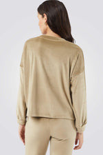 חולצת פיג'מה קטיפתית BERTY חאקי