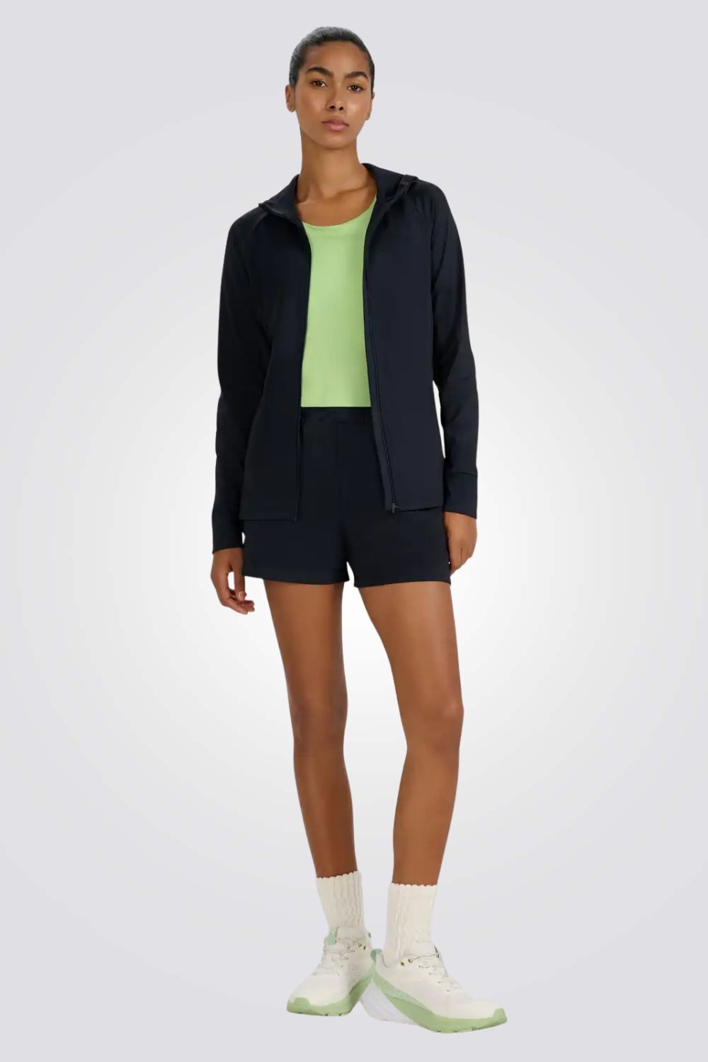 סווטשירט ספורט עם רוכסן לנשים | 4F