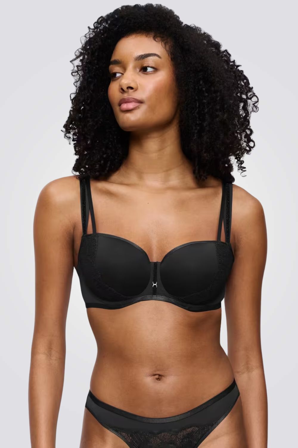 חזיית בלוקונט מרופדת עם קשת וקאפ חצי-גבוה | טריומף