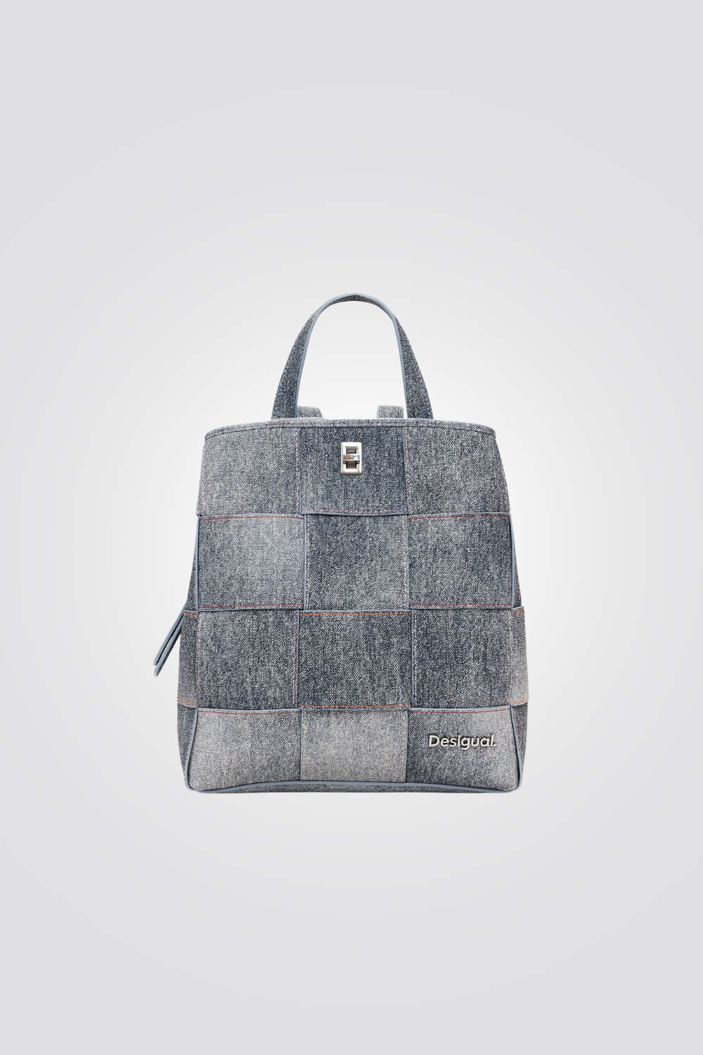 תיק גב ג'ינס בצבע אפור 
