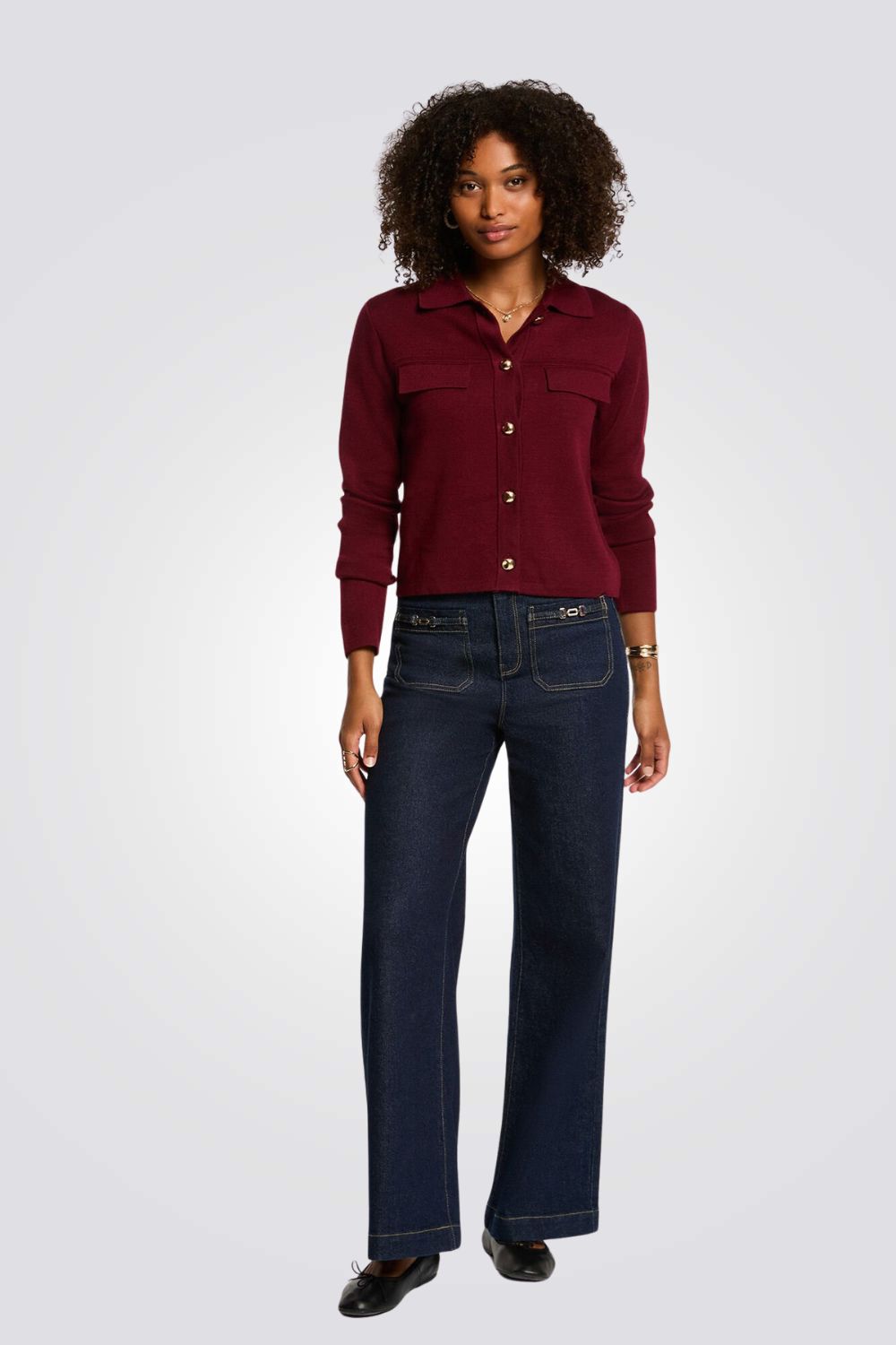 קרדיגן עם שרוולים ארוכים לנשים | מורגן 