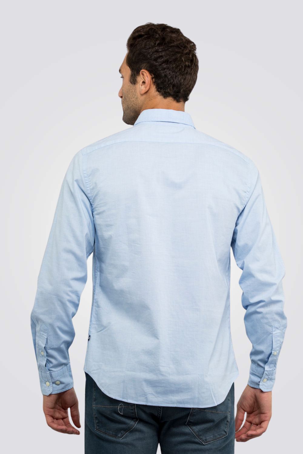  חולצה מכופתרת Tailored Fit תכלת לגברים | נאוטיקה