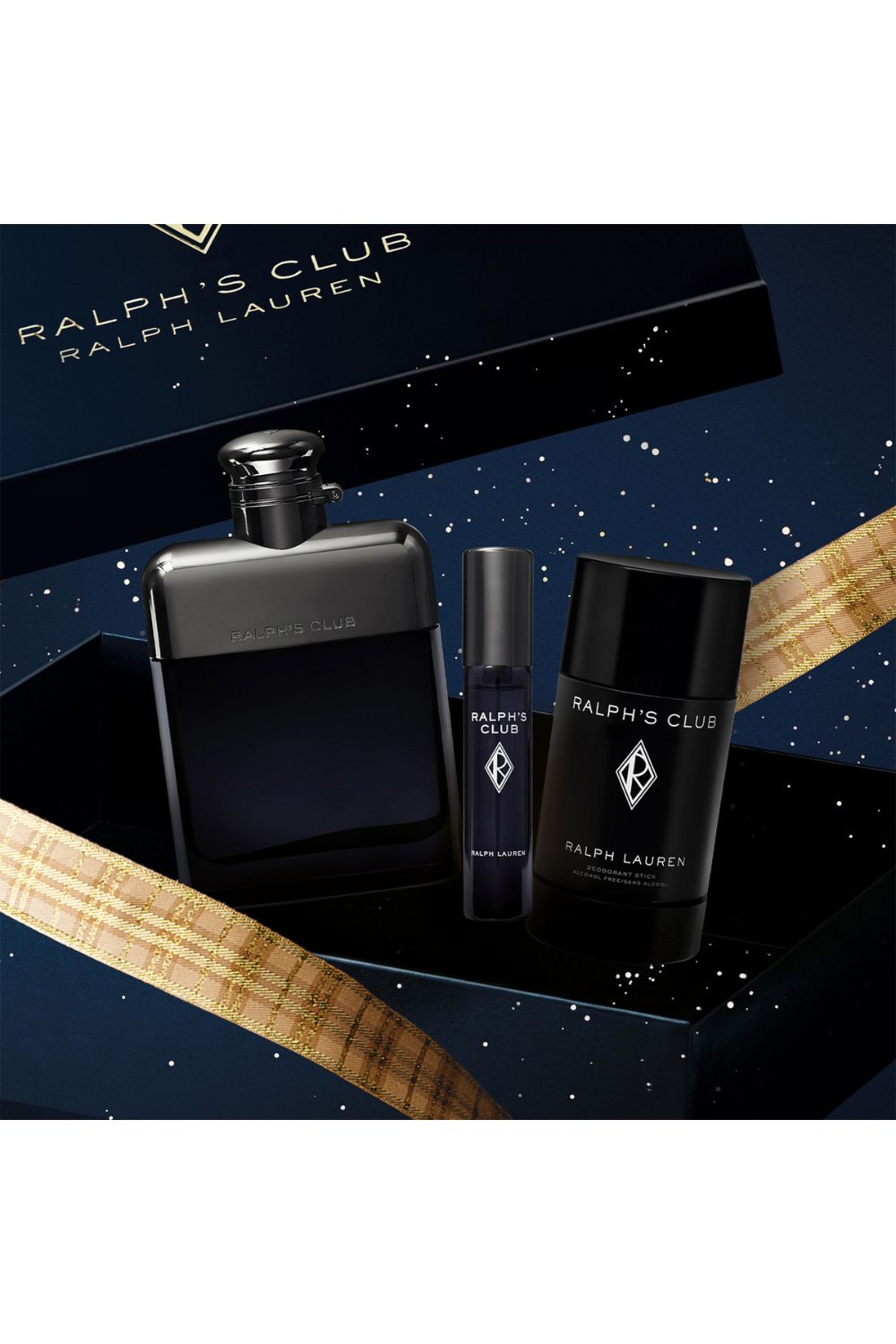 מארז בישום לגבר 100 מ"ל + 10 מ"ל + דאורדורנט 75 מ"ל Ralph's Club E.D.P