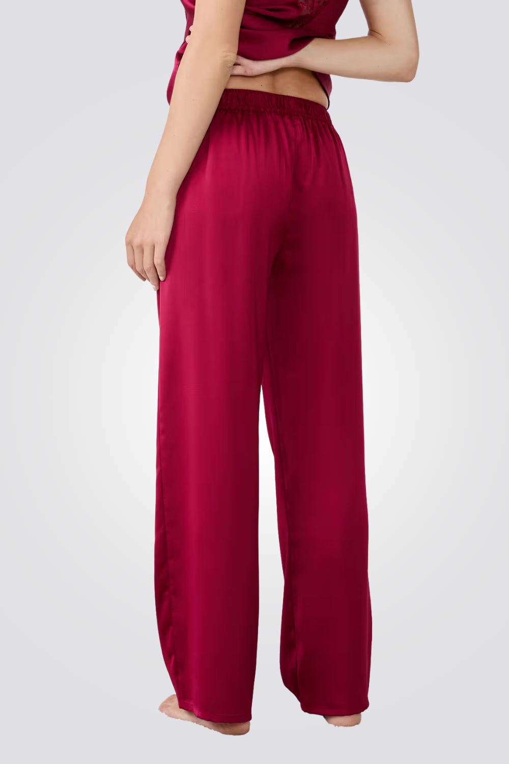 מכנסי פיג’מה סאטן ERIKE לנשים | איתם