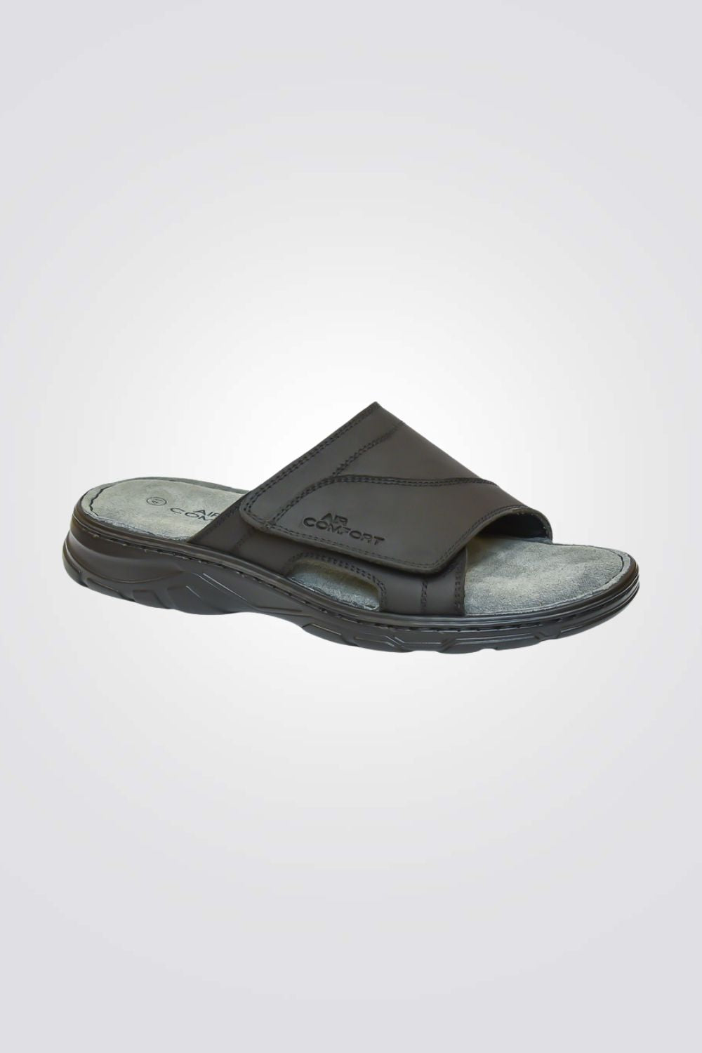 כפכפי נוחות רצועת סקוץ' רחבה בצבע שחור