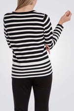 סריג פסים שרוולים ארוכים