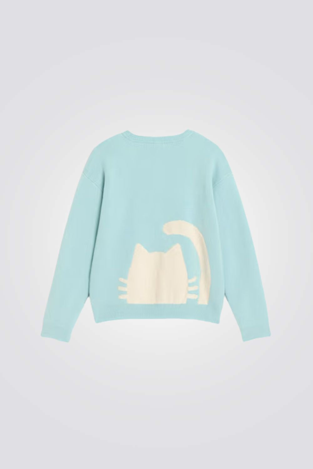 סוודר לילדות עם הדפס חתול | אוקיידי 