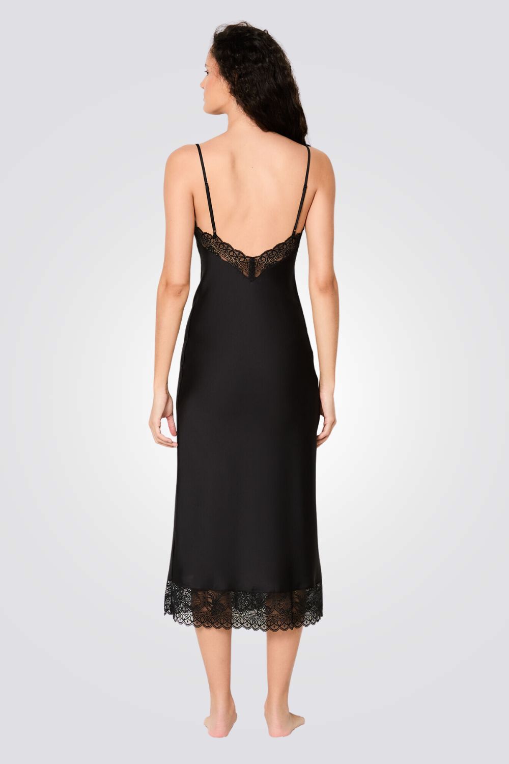 שמלת לילה סאטן RENCONTRE לנשים