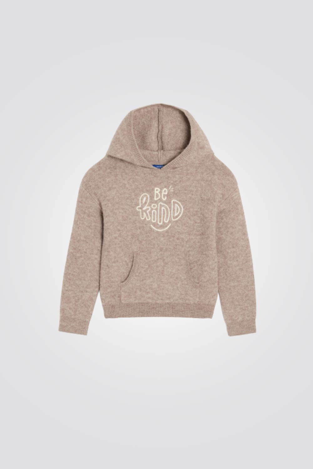 סוודר לילדות עם קפוצ'ון והדפס | אוקיידי 