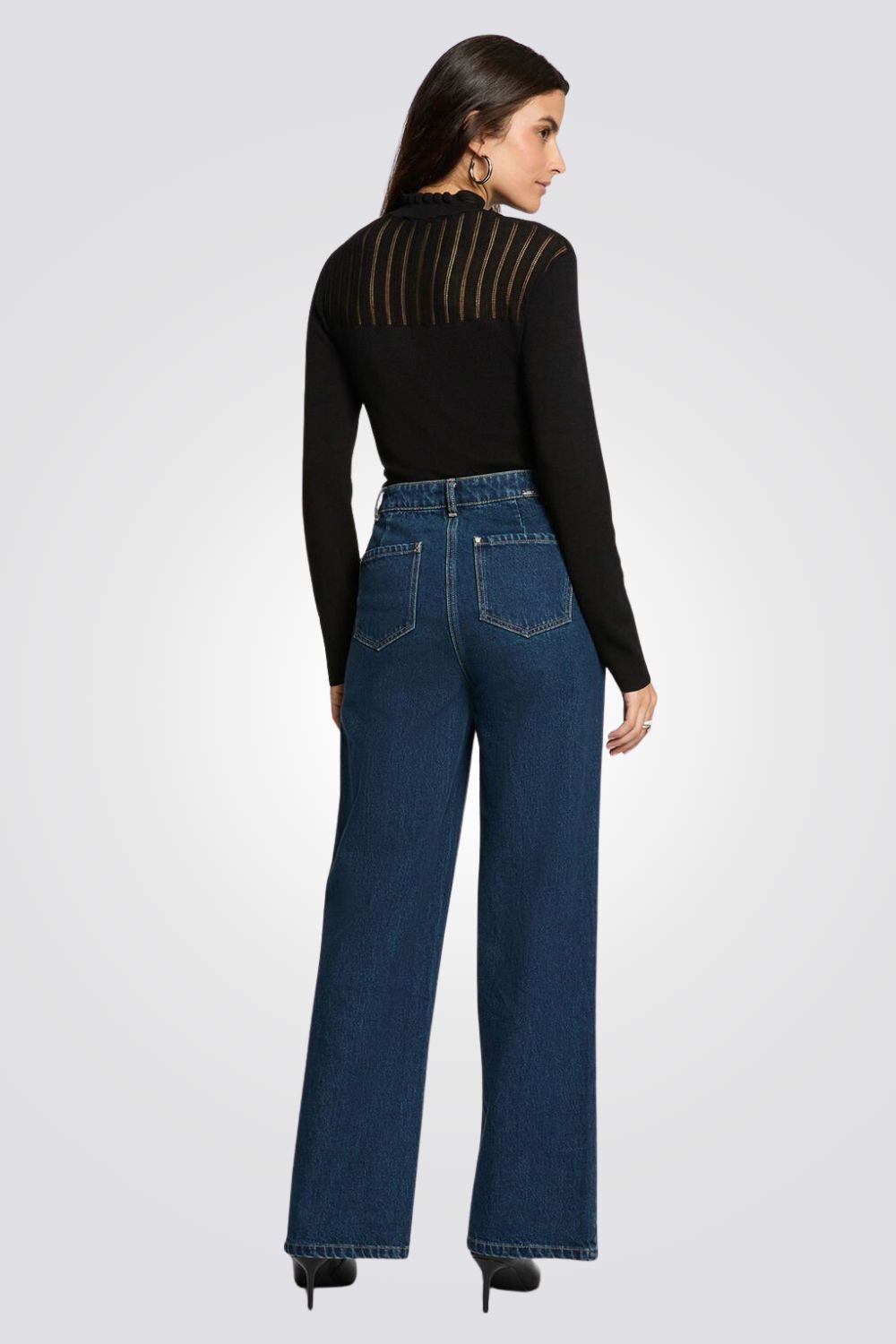 סריג לנשים עם צווארון גבוה | מורגן 