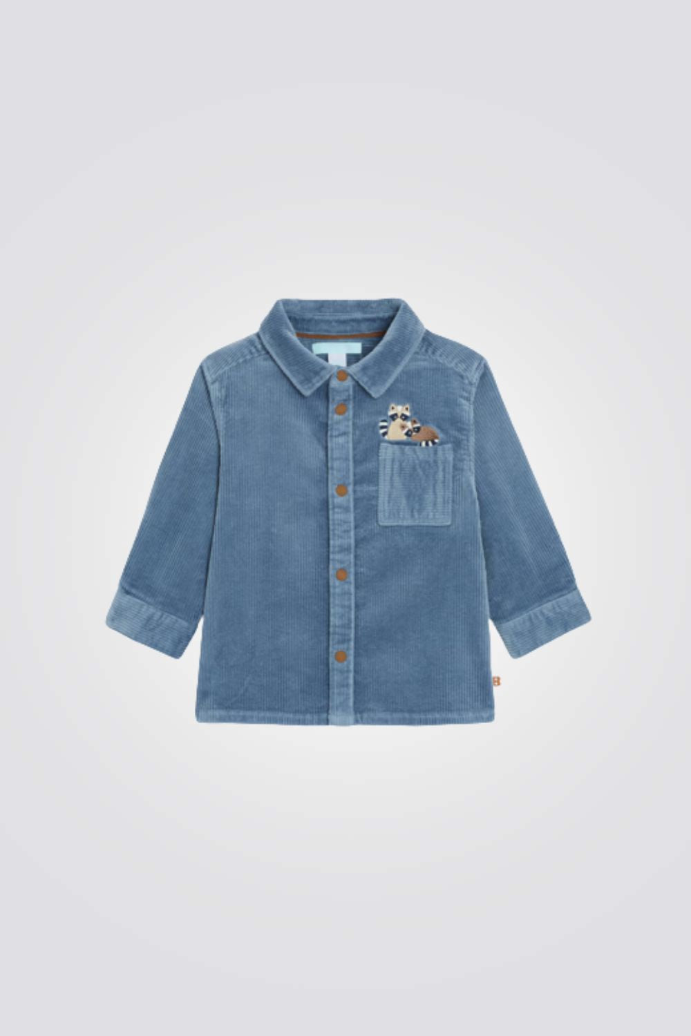 חולצת קורדרוי לתינוקות בצבע כחול | אובייבי