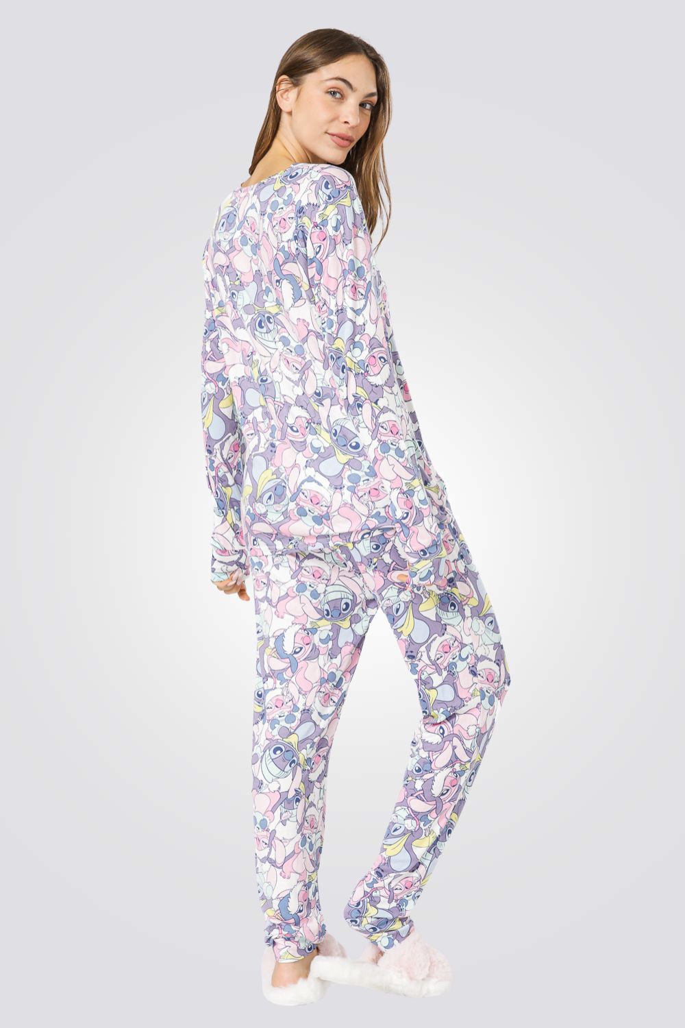 סט פיג'מה דקה ANGEL AND STITCH