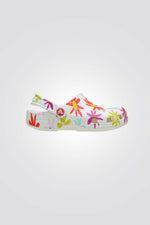 כפכפים בהדפס פרחוני לילדים Classic Crafted Daisy Clog | קרוקס