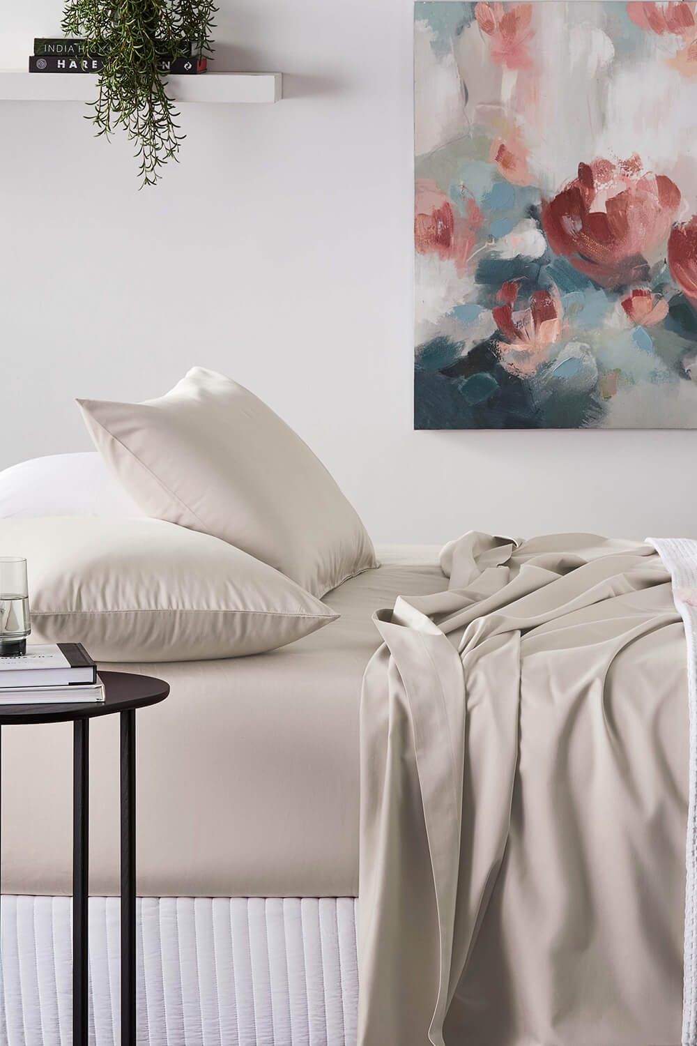 סדין יחיד 90/200 מבמבוק כותנה דגם Natural