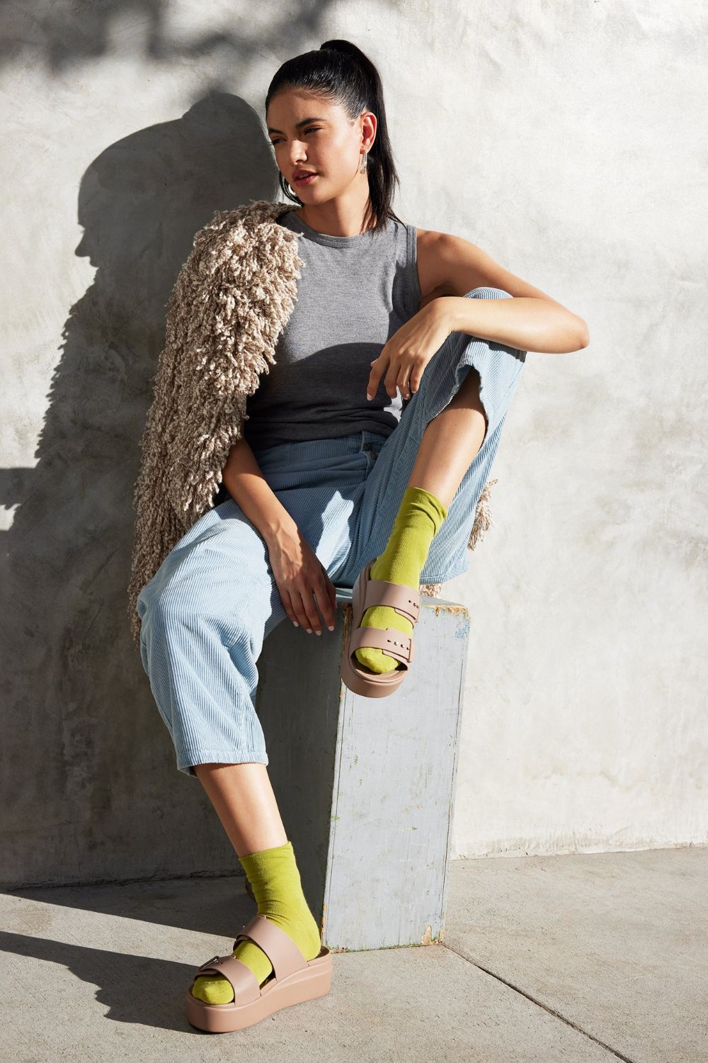 כפכפי פלטפורמה לנשים Brooklyn Low Wedge Sandal | קרוקס