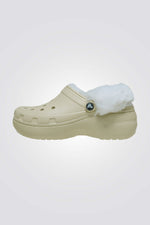 כפכפי פלטפורמה פרוותיים לנשים Classic Platform Fuzz Lined Clog | קרוקס