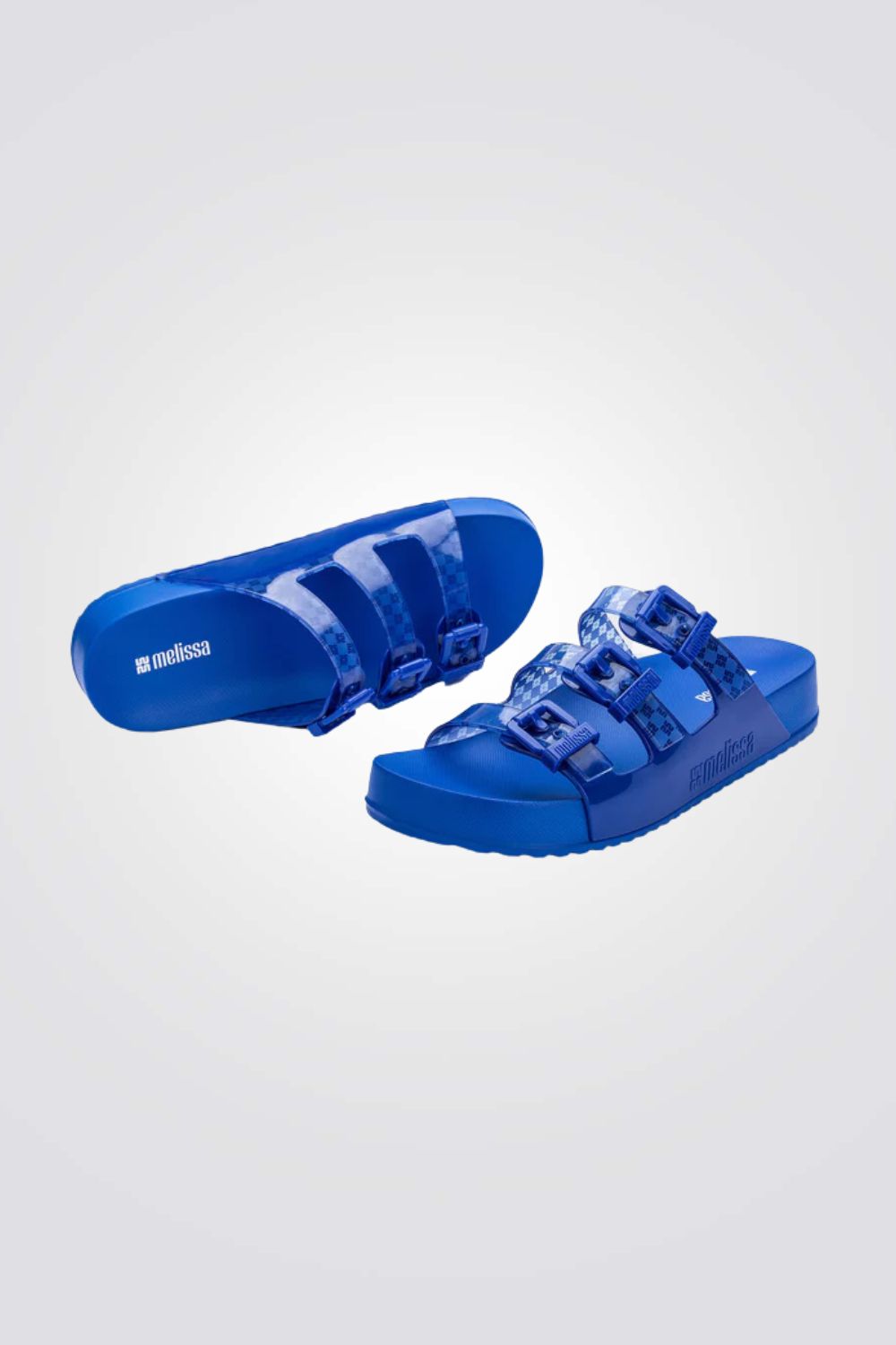 כפכפים COZY STRIPES בצבע כחול משבצות