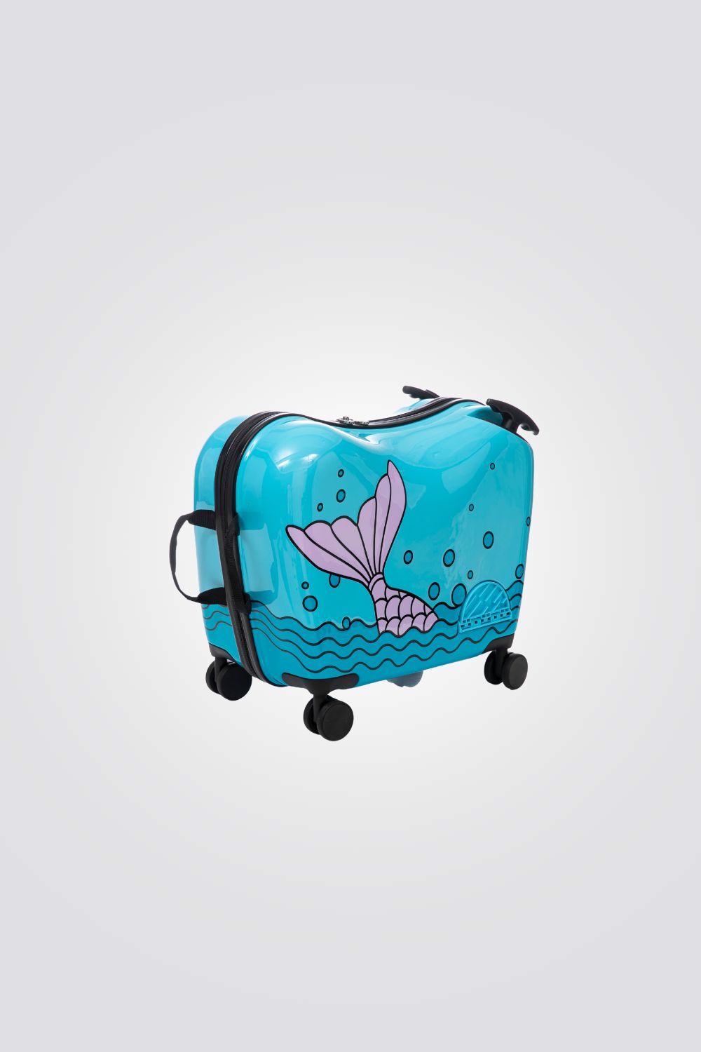 מזוודת ילדים בצבע כחול בת הים 20" | מרשמלו 