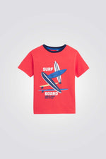 טישירט לילדים עם הדפס גלשן